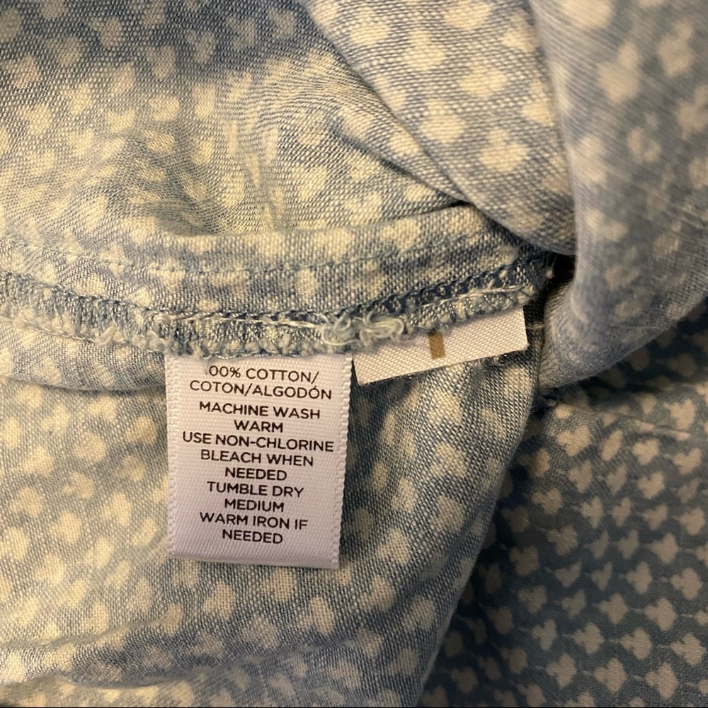 Loft Blue And White Patterned Popover - image 7